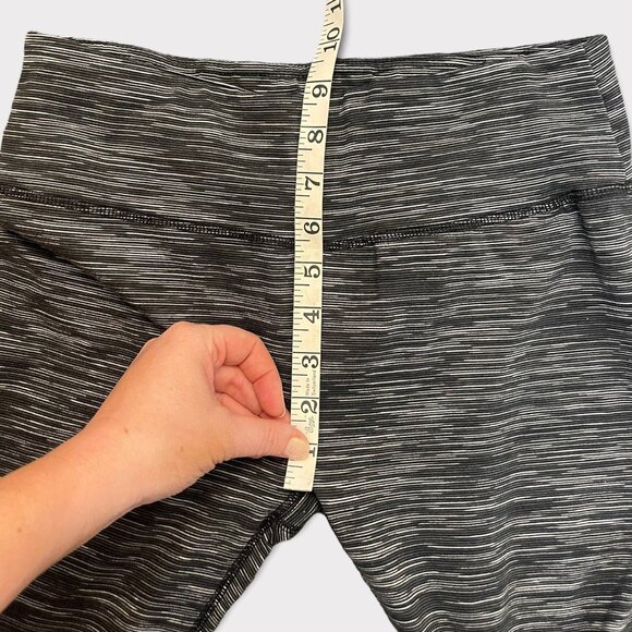 Reebok Grey & White Striped Leggings Size M - Picture 6 of 7